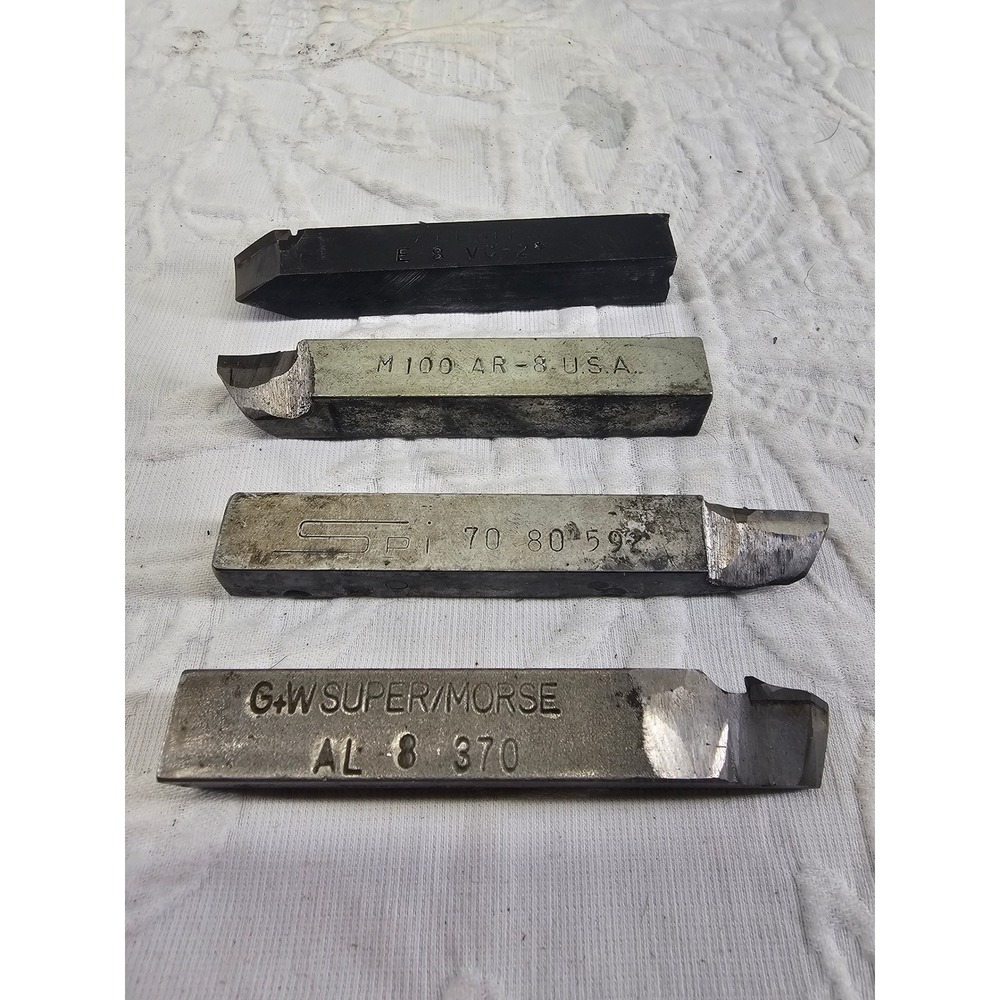 G+W SPI Lathe alenite E-8 Bits Lathe Lot Carbide Tipped super/morse AL 8 m100 #2